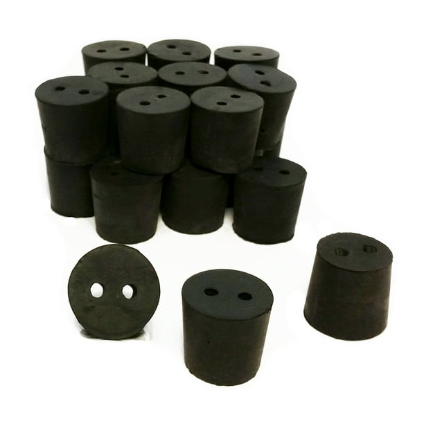 Drilled 1-Hole GSC International RS-1-1 Rubber Stoppers 1-Pound Pack Size 1